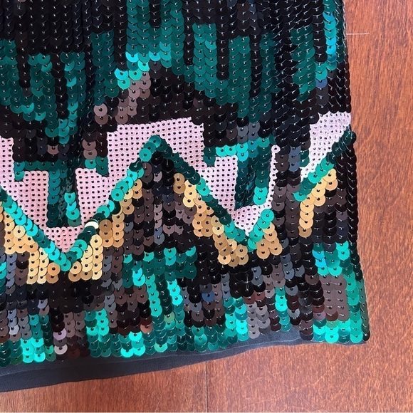 H&M Divided Party Night Sequin Micro Mini Skirt, Fully Lined, Size 4, NWT - Picture 3 of 13